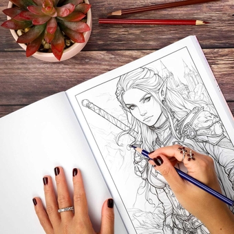 Паперова книга «Fantastic Creatures Coloring», автор Редактори Thunder Bay Press - фото №5 - мініатюра