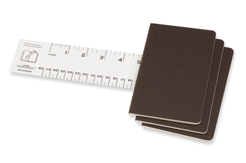  «Записная книжка Moleskine Cahier Pocket Коричневая 3 шт (CH013P2)», бренда Moleskine - фото №3 - миниатюра