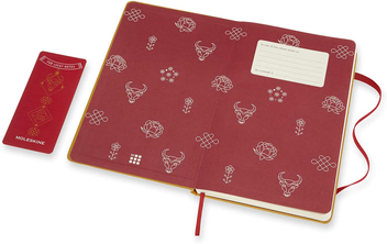  «Блокнот Moleskine Year of the Ox Нелинованный Золотистый (LECNYOXQP062)», бренда Moleskine - фото №4 - миниатюра