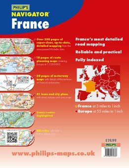 Бумажная книга «Philip's Navigator Road Atlas France : Spiral binding» - фото №2 - миниатюра