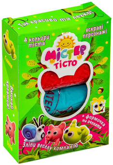  «Масса для лепки Strateg Мистер тесто — 4 цвета (71510)», бренда Strateg - фото №1 - миниатюра