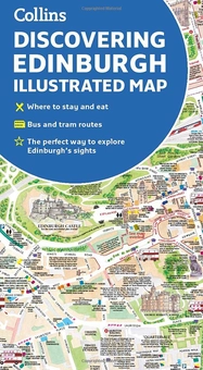 Бумажная книга «Discovering Edinburgh Illustrated Map» - фото №1 - миниатюра