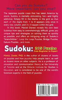 Паперова книга «Sudoku. 215 Puzzles From Beginner to Expert», автор Марсель Данезі - фото №2 - мініатюра