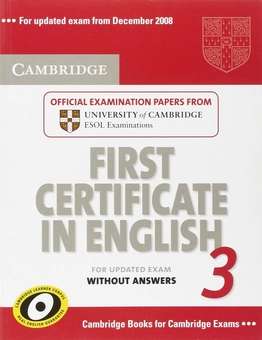 Бумажная книга «Cambridge First Certificate in English 3» - фото №1 - миниатюра