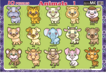 Бумажная книга «IQ Puzzles Animals 1» - фото №1 - миниатюра