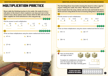 Бумажная книга «Minecraft Maths Ages 8-9: Official Workbook» - фото №3 - миниатюра