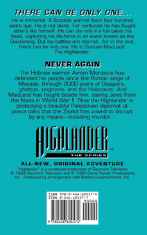 Бумажная книга «Highlander. Zealot», автор Донна Леттов - фото №2 - миниатюра
