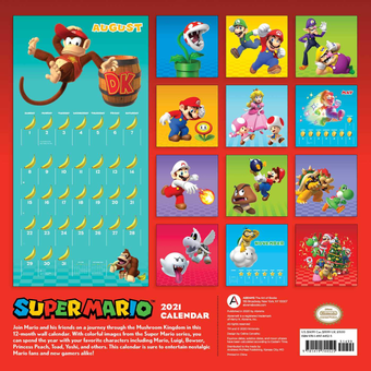 Паперова книга «Super Mario 2021 Wall Calendar» - фото №2 - мініатюра