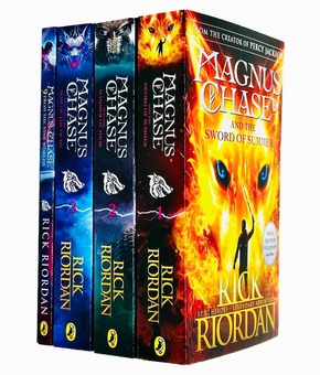 Бумажная книга «Magnus Chase and the Gods of Asgard. Complete Collection (4 Books Slipcase)», автор Рик Риордан - фото №1 - миниатюра