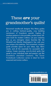 Бумажная книга «Dover Pocketbook Collection: Traditional Quilting», автор Рита Вайс - фото №2 - миниатюра