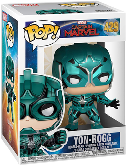 «Коллекционная фигурка Funko Pop! Pop movies Captain Marvel Йон-Рогг (FK36352)», бренда Funko Pop - фото №2 - миниатюра