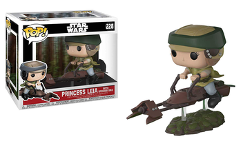  «Колекційна фігурка Funko Pop! Pop Movies Star Wars Лея на Гравіциклі (FK23253)», brand Funko Pop / Funko Pop /  - фото №2 - миниатюра