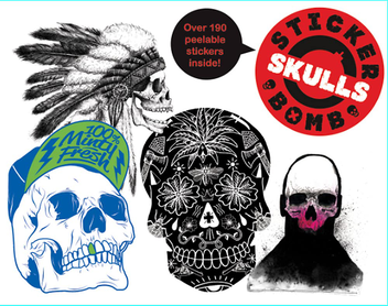 Бумажная книга «Stickerbomb Skulls» - фото №1 - миниатюра