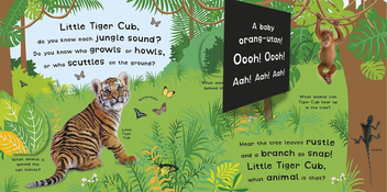 Паперова книга «Growl! Howl! Animals» - фото №2 - мініатюра