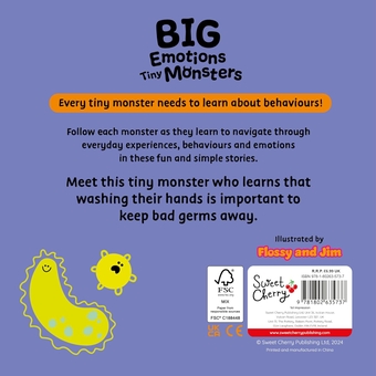 Паперова книга «Tiny Monsters Wash Their Hands», автор Sweet Cherry Publishing - фото №2 - мініатюра