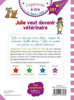 Бумажная книга «Sami et Julie CE1 Julie veut devenir vétérinaire», автор Emmanuelle Massonaud - фото №2 - миниатюра