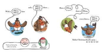 Бумажная книга «Father Christmas Heard a Parp», автор Олаф Фалафел - фото №2 - миниатюра