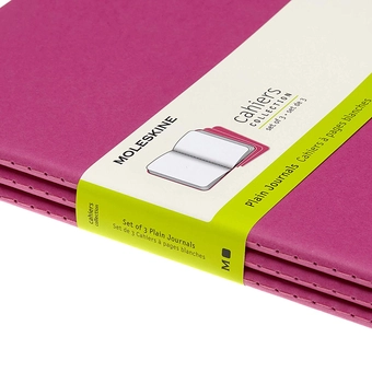  «Набір зошитів Moleskine Cahier нелінійований Кінетичний рожевий 3 шт (CH023D17)», бренду Moleskine - фото №4 - мініатюра