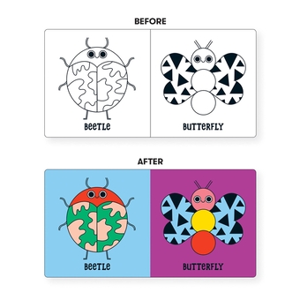 Бумажная книга «Bug Out! Color Magic Bath Book» - фото №5 - миниатюра
