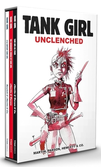 Бумажная книга «Tank Girl: Unclenched Slipcase Set», авторов Алан Мартин, Бретт Парсон, Джейми Хьюлетт - фото №1 - миниатюра