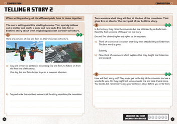 Бумажная книга «Minecraft English Ages 5-6: Official Workbook» - фото №2 - миниатюра