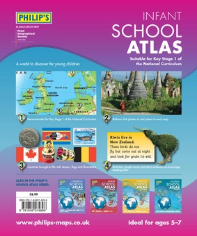 Бумажная книга «Philip's Infant School Atlas : For 5-7 year olds» - фото №2 - миниатюра