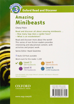 Паперова книга «Oxford Read and Discover: Level 3: Amazing Minibeasts», автор Шеріл Палін - фото №2 - мініатюра