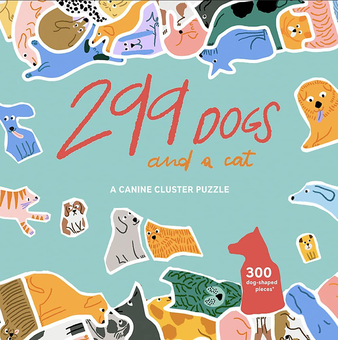 Бумажная книга «299 Dogs (and a cat). A Canine Cluster Puzzle», автор Леа Мопетит - фото №1 - миниатюра