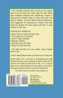 Паперова книга «The Don't Sweat Guide for Parents. Reduce Stress and Enjoy Your Kids More», автор Річард Карлсон - фото №2 - мініатюра