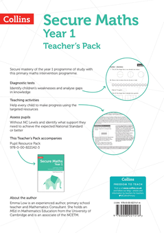 Бумажная книга «Secure Year 1 Maths Teacher's Pack: A Primary Maths Intervention Programme», автор Бобби Джонс - фото №2 - миниатюра