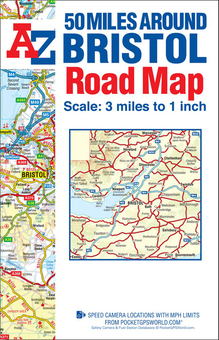 Бумажная книга «50 Miles Around Bristol Road Map» - фото №1 - миниатюра