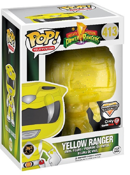 «Коллекционная фигурка Funko Pop! Pop TV Mighty Morphin Power Rangers Yellow Ranger Translucent Variant (FK12626)», бренда Funko Pop - фото №3 - миниатюра
