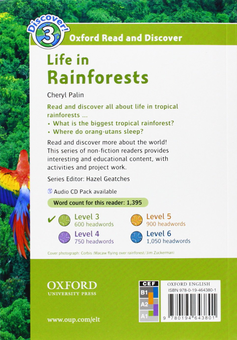 Паперова книга «Oxford Read and Discover: Level 3: Life in Rainforests», автор Шеріл Палін - фото №2 - мініатюра