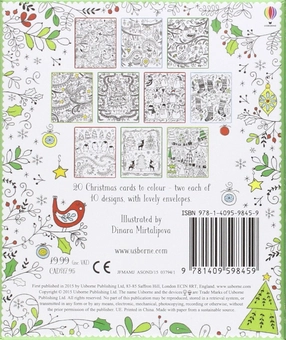 Бумажная книга «20 Christmas Cards to Colour », автор Кирстин Робсон - фото №2 - миниатюра