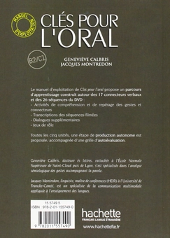 Паперова книга «Clés pour l'oral - Manuel d'exploitation», авторів Женев'єва Кальбріс, Жак Монтредон - фото №2 - мініатюра