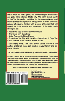 Паперова книга «The Don't Sweat Guide to Golf. Playing Stress-free So You're at the Top of Your Game», автор Річард Карлсон - фото №2 - мініатюра