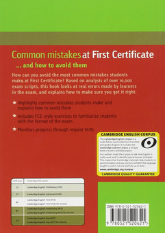 Паперова книга «Common Mistakes at First Certificate ... and how to Avoid them », автор Сюзанна Тайфуар - фото №2 - мініатюра