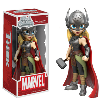  «Коллекционная фигурка Funko Pop! Rock Candy Marvel Lady Thor (FK11700)», бренда Funko Pop - фото №2 - миниатюра