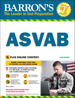 Бумажная книга «Barron's ASVAB with Online Tests», автор Терри Л. Дюран - фото №1 - миниатюра