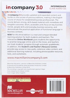 Бумажная книга «In Company 3.0 Intermediate Class Audio CD », автор Марк Пауэлл - фото №2 - миниатюра