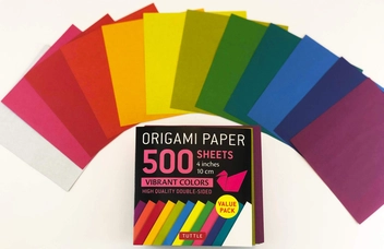 Паперова книга «Origami Paper. 500 sheets. Vibrant Colors. 10 cm» - фото №3 - мініатюра