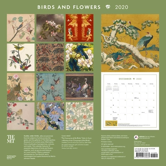 Паперова книга «Birds and Flowers 2020 Wall Calendar» - фото №2 - мініатюра