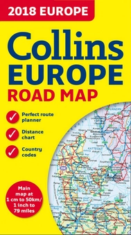 Паперова книга «2018 Collins Europe Road Map 1:5 000 000» - фото №1 - мініатюра