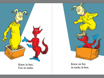 Паперова книга «Fox in Socks», автор Доктор Сьюз - фото №2 - мініатюра