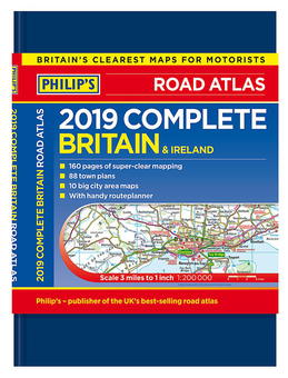 Бумажная книга «Philip's 2019 Complete Road Atlas Britain and Ireland - De luxe hardback : De luxe hardback edition» - фото №1 - миниатюра