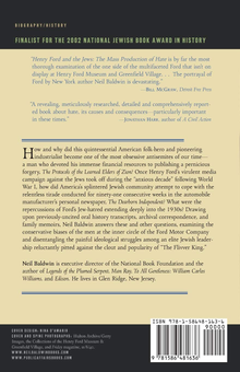 Бумажная книга «Henry Ford and the Jews», автор Нил Болдуин - фото №2 - миниатюра