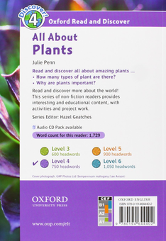 Бумажная книга «Oxford Read and Discover: Level 4: All about Plants», автор Julie Penn - фото №2 - миниатюра