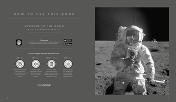 Бумажная книга «Missions to the Moon: The Story of Man's Greatest Adventure Brought to Life with Augmented Reality», автор Род Пайл - фото №5 - миниатюра