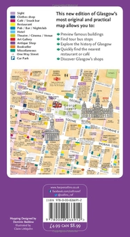 Бумажная книга «Discovering Glasgow Illustrated Map», автор Доминик Беддоу - фото №2 - миниатюра