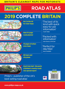 Бумажная книга «Philip's 2019 Complete Road Atlas Britain and Ireland - De luxe hardback : De luxe hardback edition» - фото №2 - миниатюра
